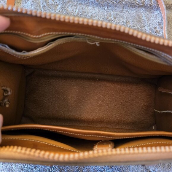 Vintage Dooney & Bourke All Weather Leather Satchel Crossbody USA Authenticated - Picture 11 of 16